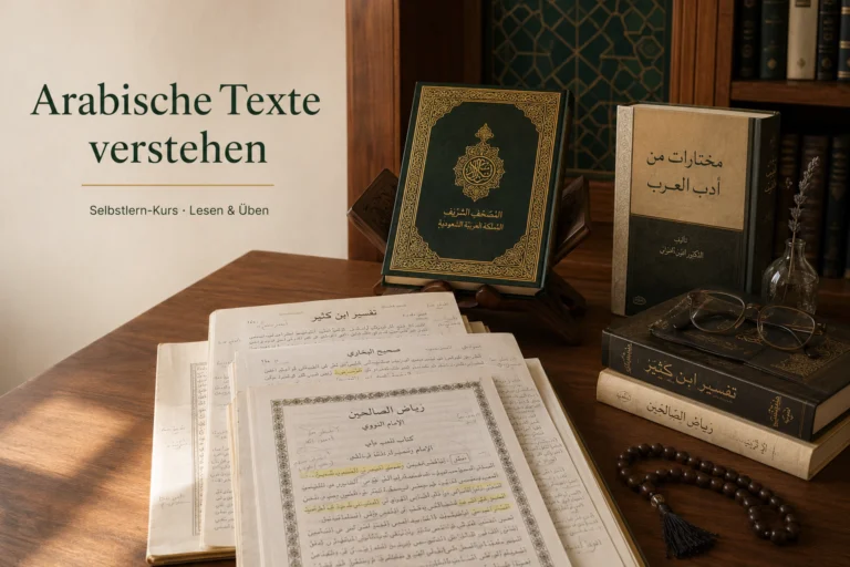 Selbstlerner-Kurs: Arabische Texte Verstehen – Arabische Texte lesen und üben